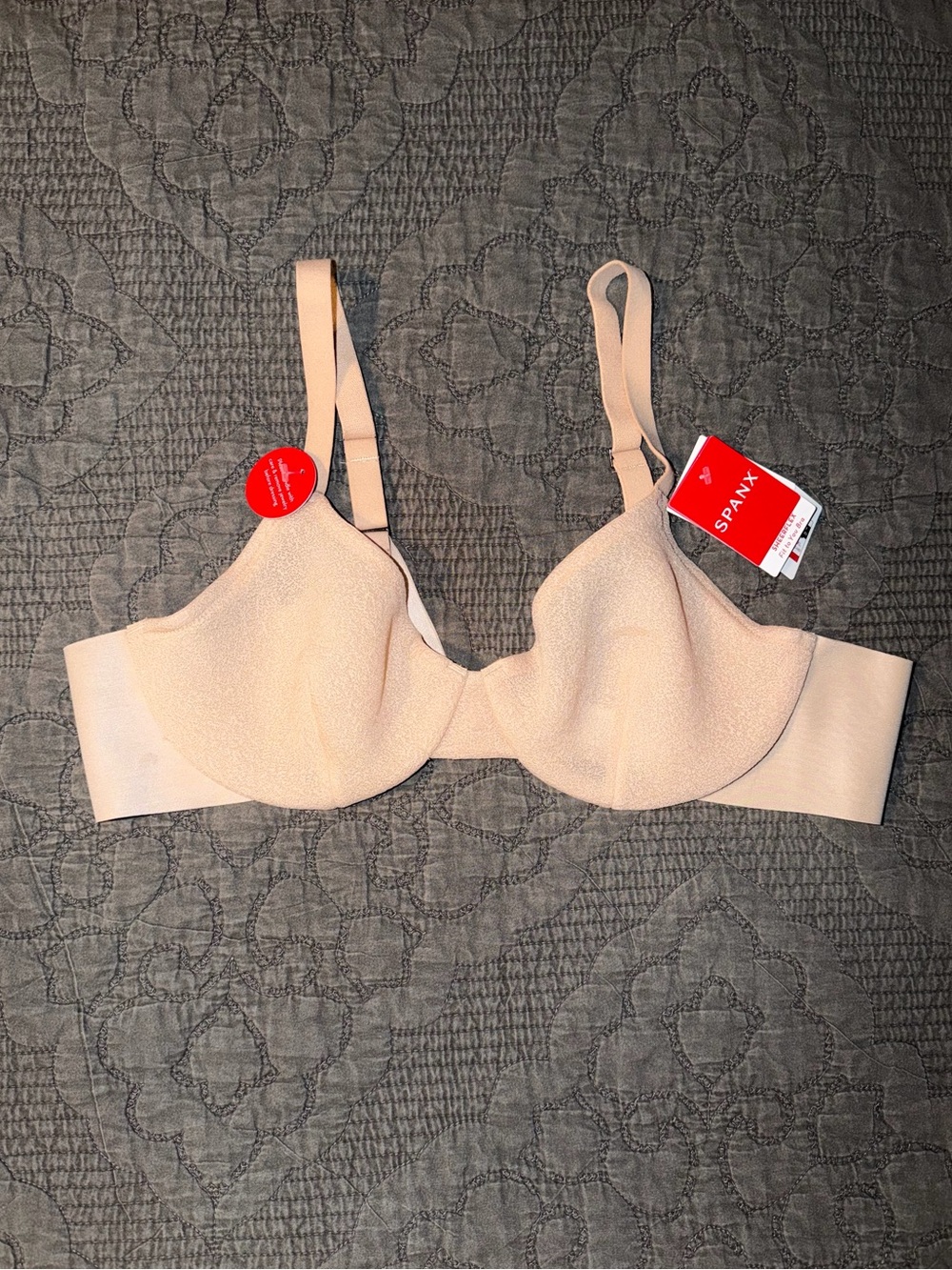 Spanx SheerFlex Fit to You Bra Demi-Champagne Beige Size-XL (A-C)
